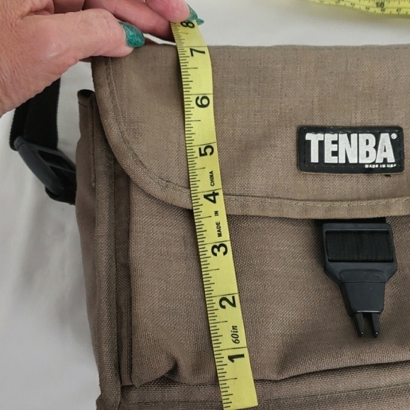 TENBA 1 Camera Bag 7h x 9w x 4d Tan Canvas USA made - Picture 9 of 12